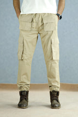 Turbo Front Pocket Style Imp Cotton Cargo Trouser In Light skin