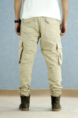 Turbo Front Pocket Style Imp Cotton Cargo Trouser In Light skin