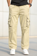 Turbo Hypemode Imp Cotton Cargo Trouser In Light Skin