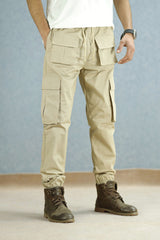 Turbo Front Pocket Style Imp Cotton Cargo Trouser In Light skin