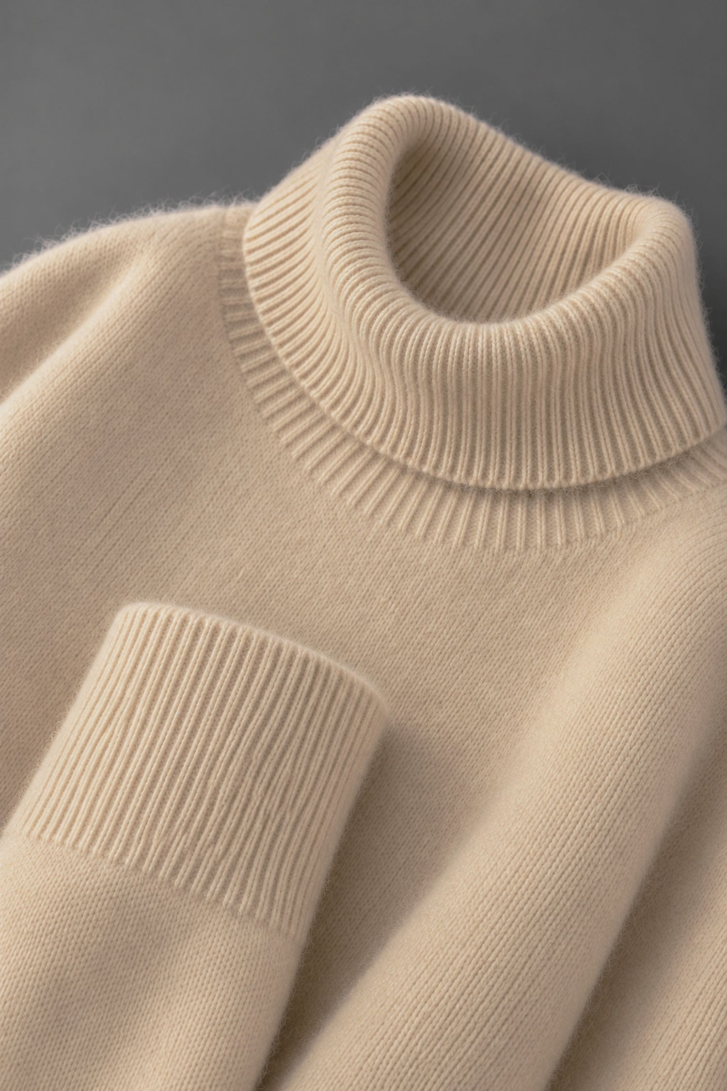 Turbo Extreme Rabbit Wool Turtleneck Pullover Imported High Neck In Light Skin