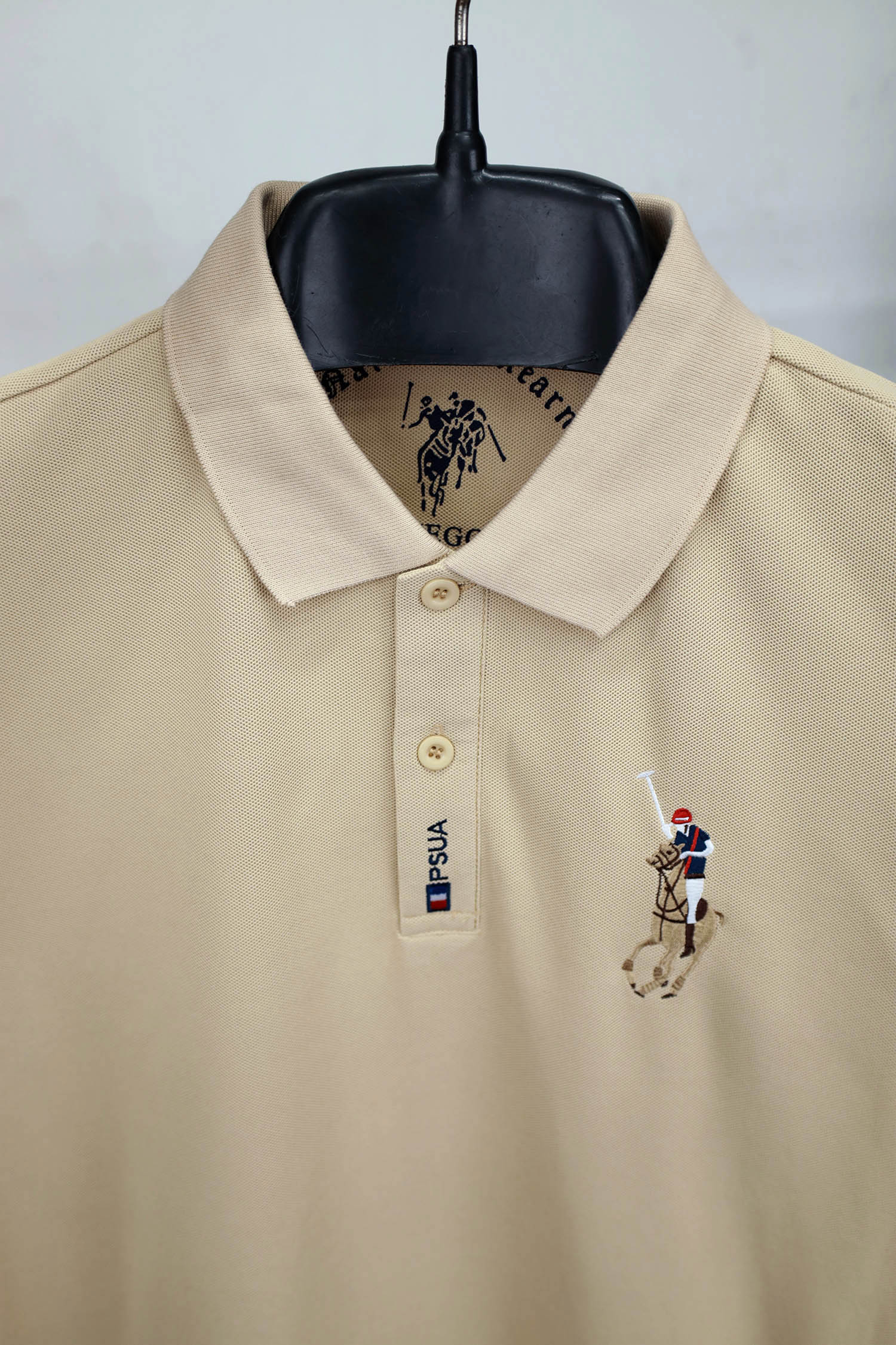 Embroided logo Polo Shirt In Light Skin