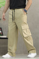 Turbo Casual Loose-Fit Baggy Cargo Trouser In Light Skin
