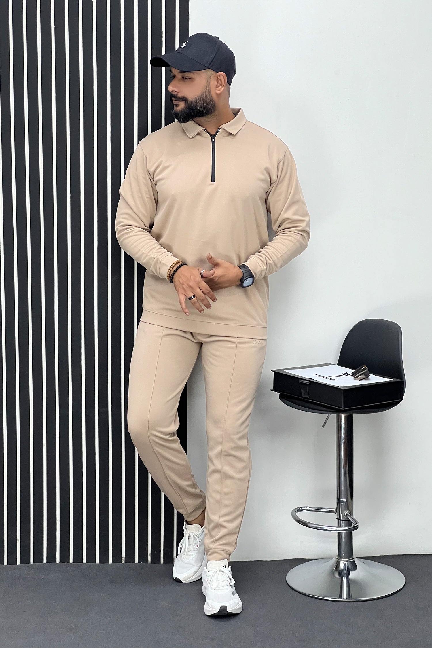 Turbo Half Zip Style Men Zipper Tracksuit