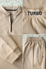 Turbo Half Zip Style Men Zipper Tracksuit In Light Skin