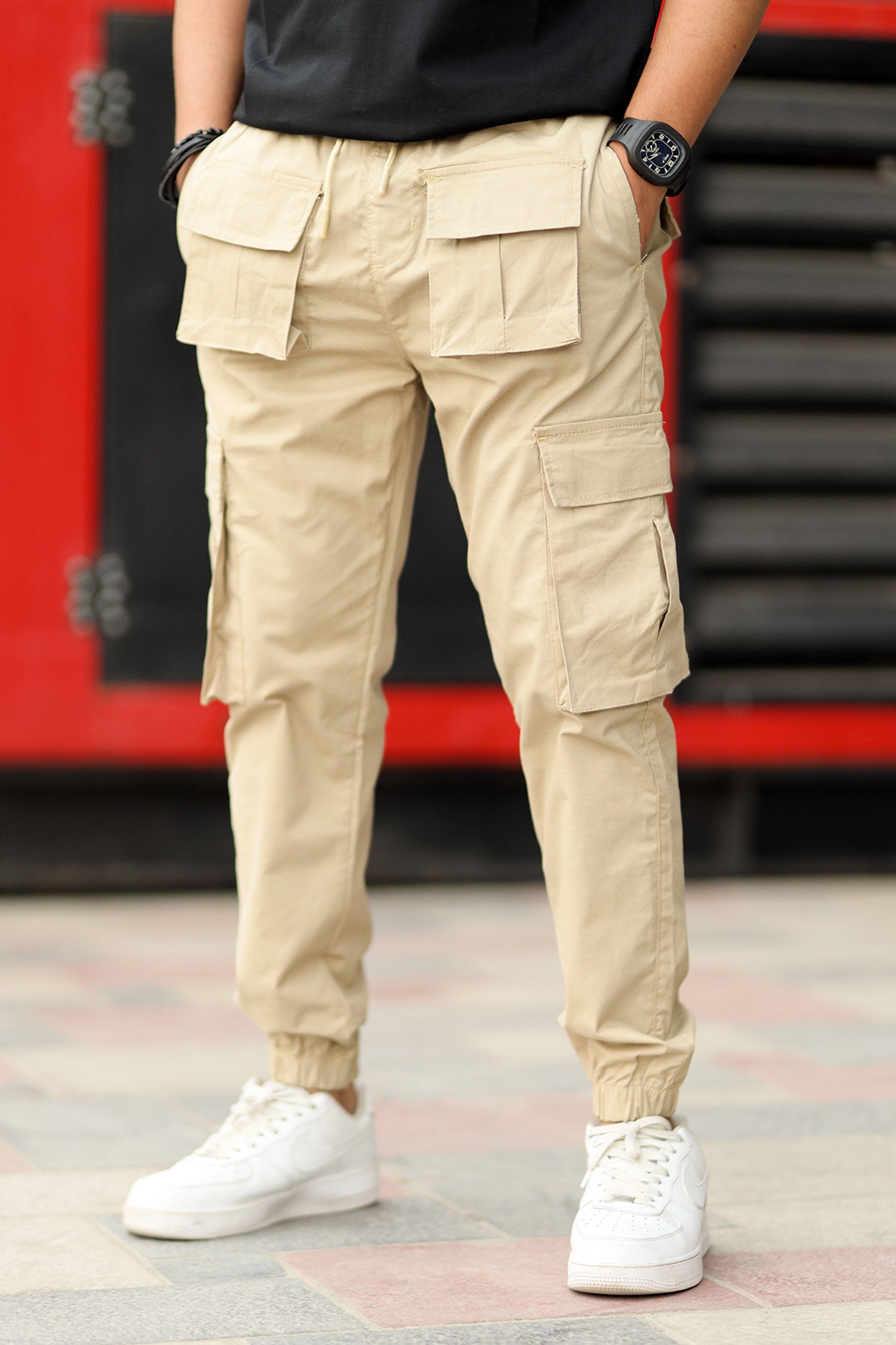 Turbo Front Pocket Style Imp Cotton Cargo Trouser In Light skin