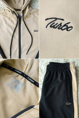 Turbo Hood Style Men Zipper Tracksuit In Light Skin