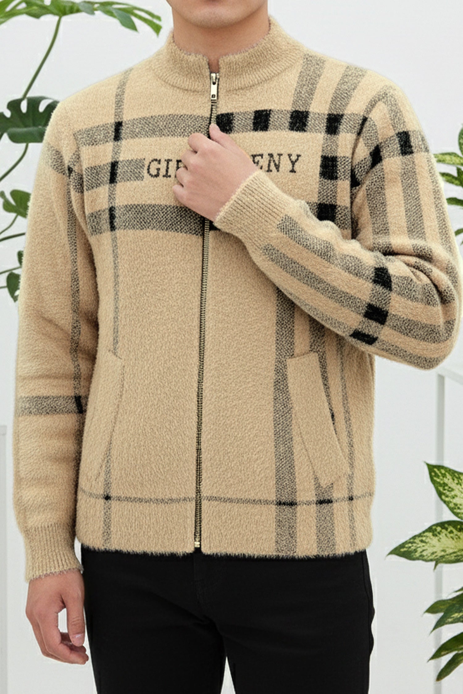 Turbo GirShy Zipper Men's Sweater