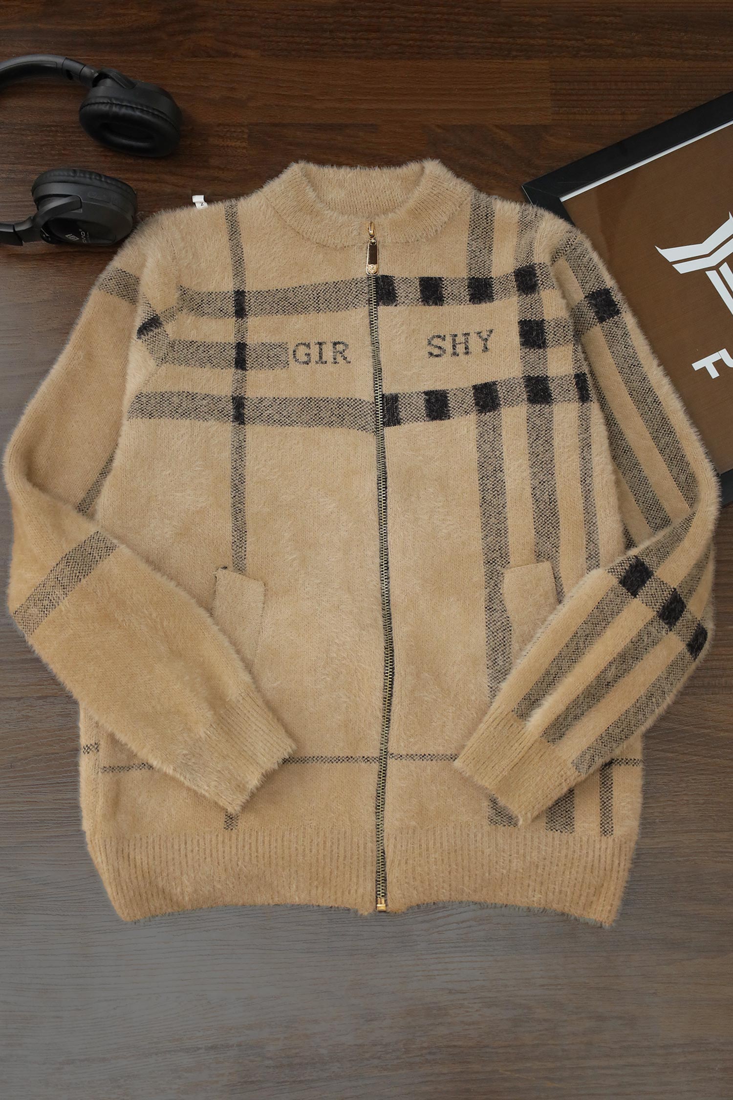 Turbo GirShy Zipper Men's Sweater