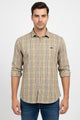 Turbo Tattersall Checkered Long Sleeve Cotton Casual Shirt