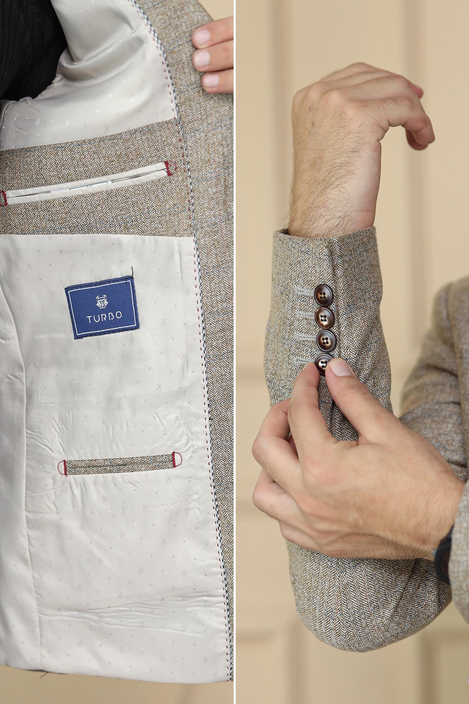 Classic Rich Self Lining Pattern Men Blazer