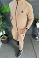 Adds Day-Ready Future Icon Zipper Men's Co-Ord Set In Light Skin