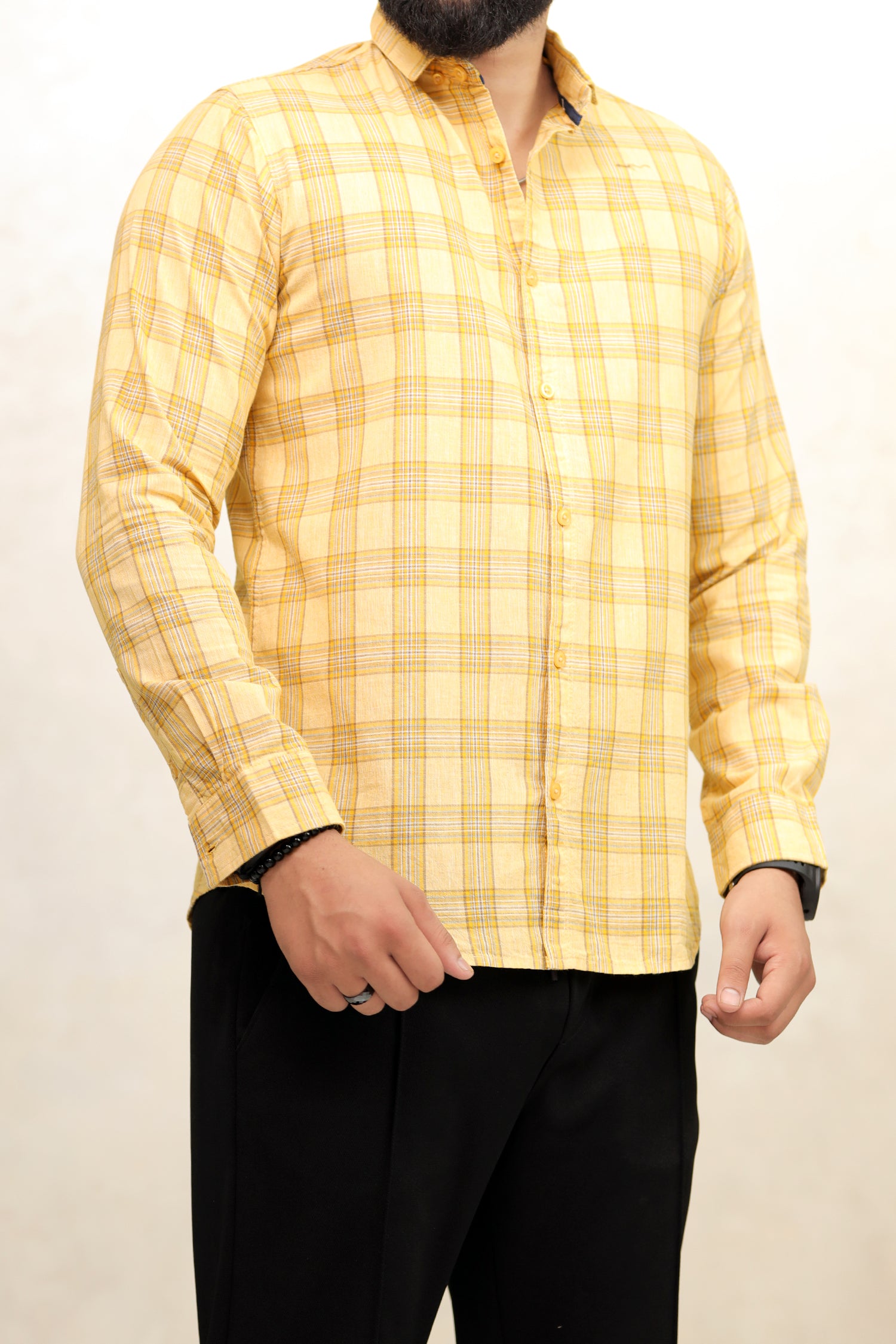 Turbo FearLess Checked Long Sleeve Cotton Casual Shirt