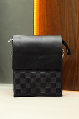 Luis Vten Imported Signature Cross Body Bag in Black