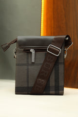 Burbrry Imported Signature Cross Body Bag in Brown