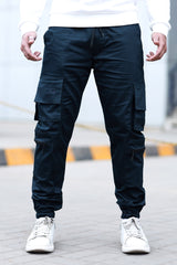 Turbo Grip Bottom Men's Cargo Trouser In Dark Navy