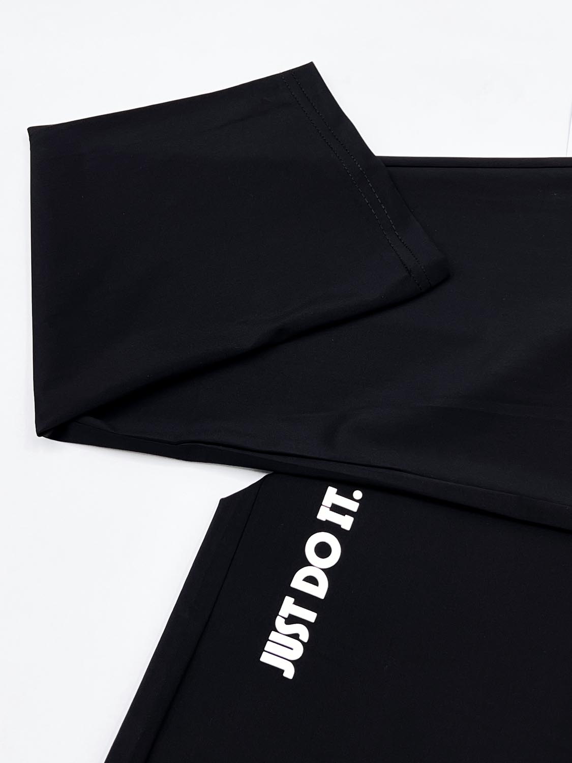 Nke Printed Slogan Imported Trouser In Black