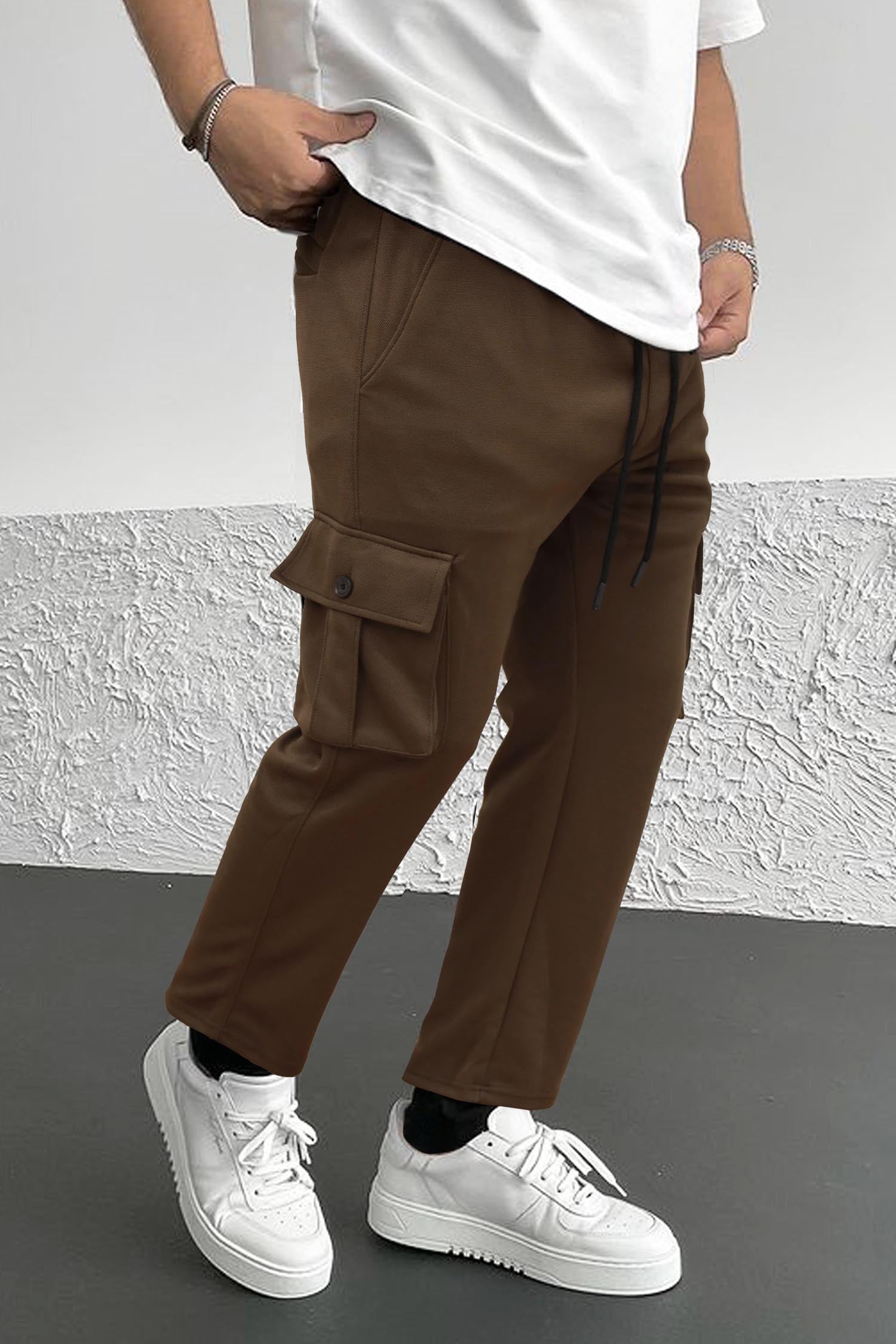 Double Pocket Loose Bottom Men's Cargo Trouser