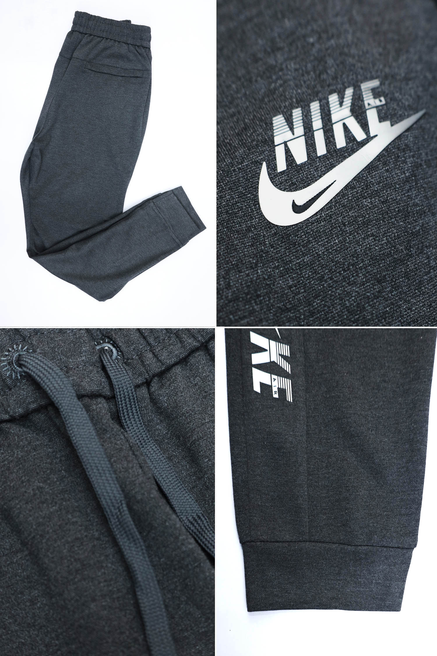 Nke Side Stripe With Reflector Logo Men Branded Trouser In Charcoal