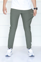 Turbo AllMotion Sleek Look Tapered Fit Men's Dryfit Trouser In Camo Green