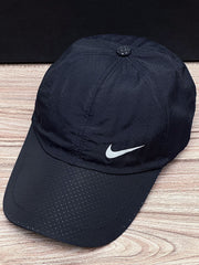 Nke Front Logo Imported Dry Fit Cap In Navy Blue