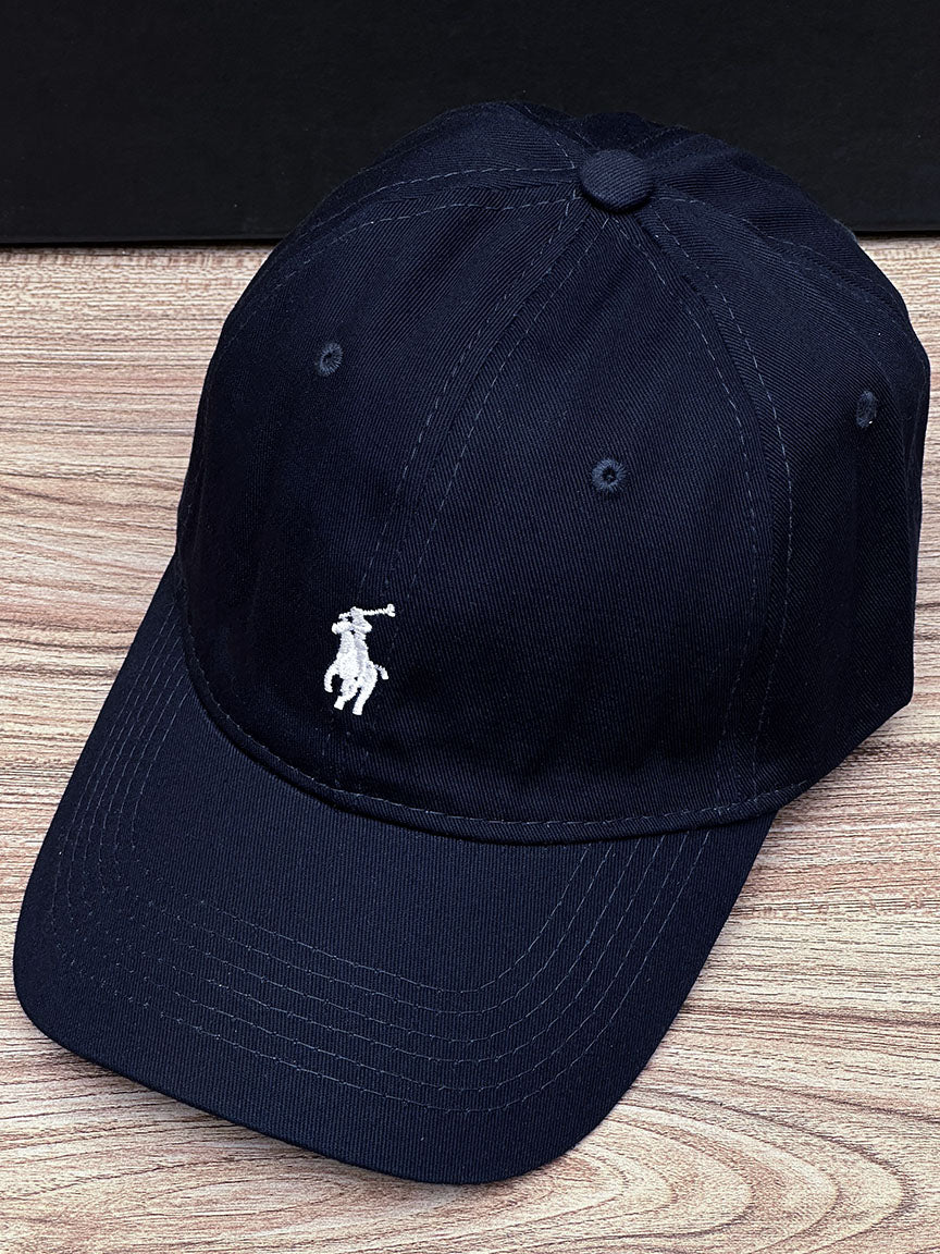 Polo Front Logo Cap In Navy Blue