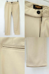 Super Elastic Slim Cotton Pant in Cream