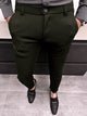Super Elastic Slim Cotton Pant in Olive