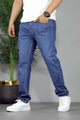 Turbo United Relaxed Fit Men's Denim Jeans In Mid Blue