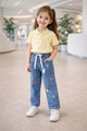Turbo Drawstring Denim Jeans For Girls