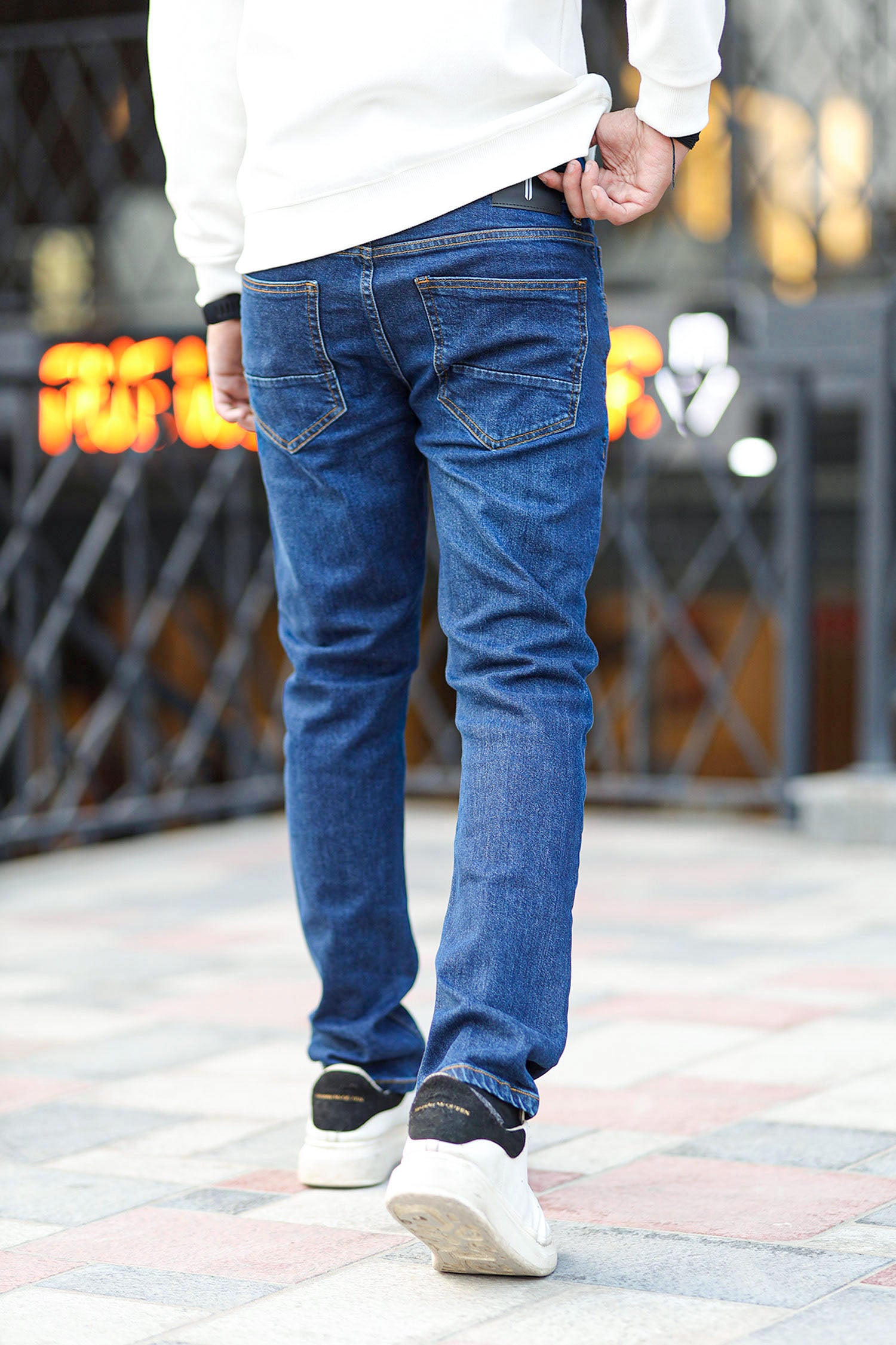 Perfect Denim Turbo Ankle Fit Jeans In Mid Blue