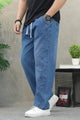 Turbo Casual Straight Denim Cargo Jeans