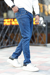 Perfect Denim Turbo Ankle Fit Jeans In Mid Blue