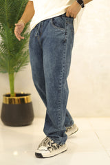 Loose Fit Turbo Jeans in Mid Blue