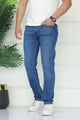 Turbo 'Telis' Men's Regular Slim-Fit Jeans In Mid Blue