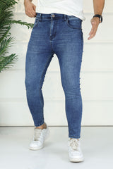 Turbo Commuter-Flex Slim Fit Jeans In Mid Blue