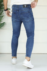 Turbo Commuter-Flex Slim Fit Jeans In Mid Blue