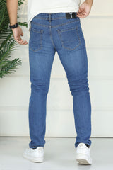 Turbo Metro-Flex Slim Fit Jeans In Mid Blue
