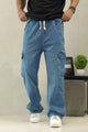 Turbo Cargo Fit Denim Baggy Jeans