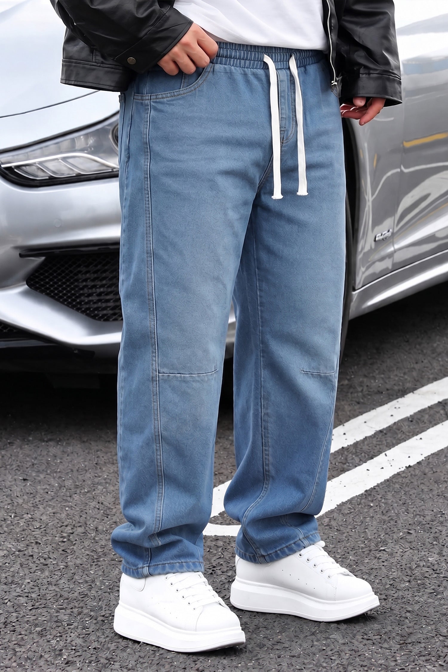 Turbo Retro New Style Denim Cargo Jeans