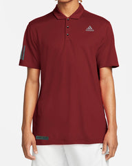 Cropped Collar Dry Fit Polo In Maroon