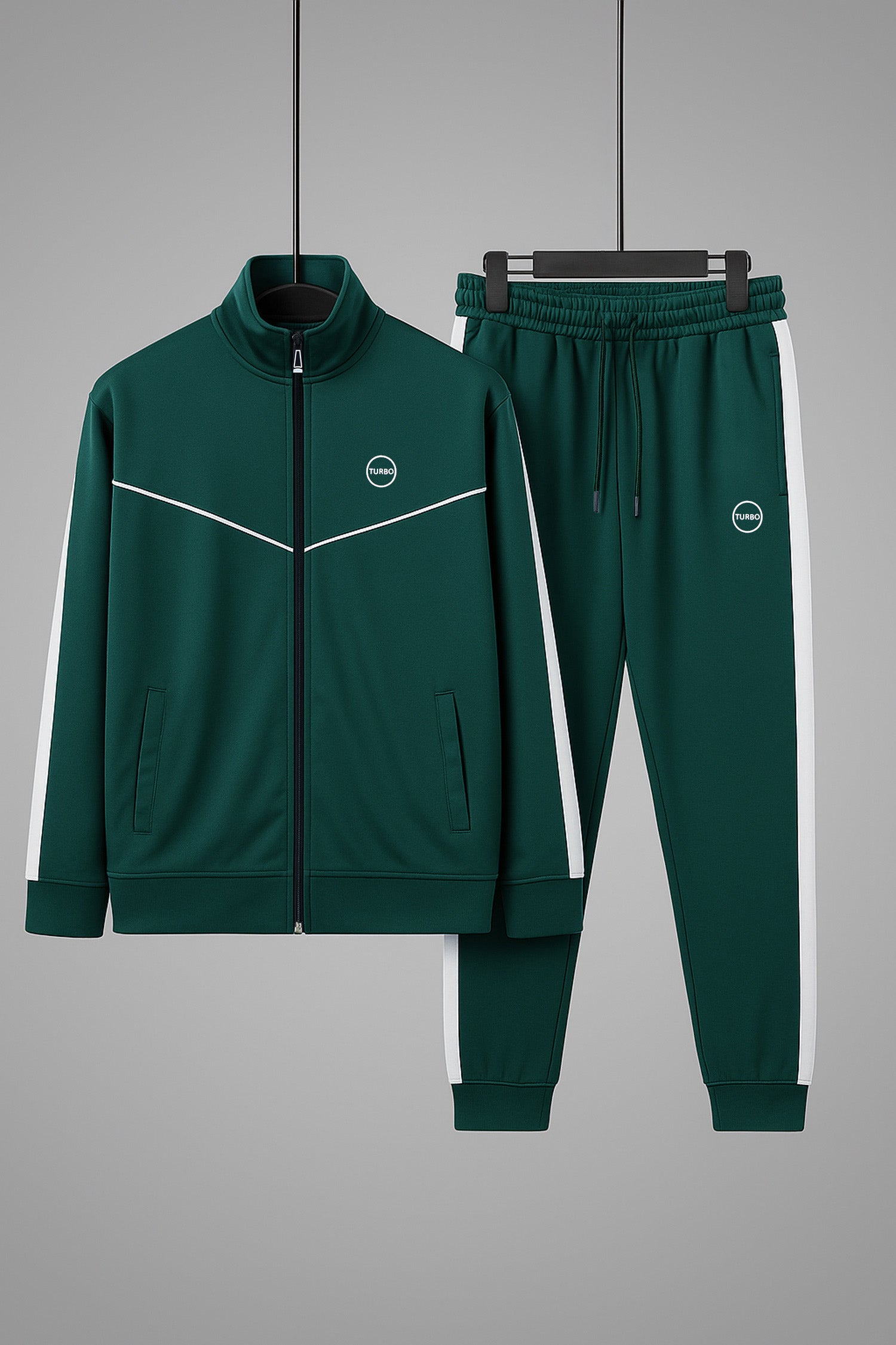 Turbo Athletic Runner Panelled Zipper Tracksuit