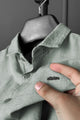 Turbo Dobby Textured Long Sleeve Cotton Casual Shirt