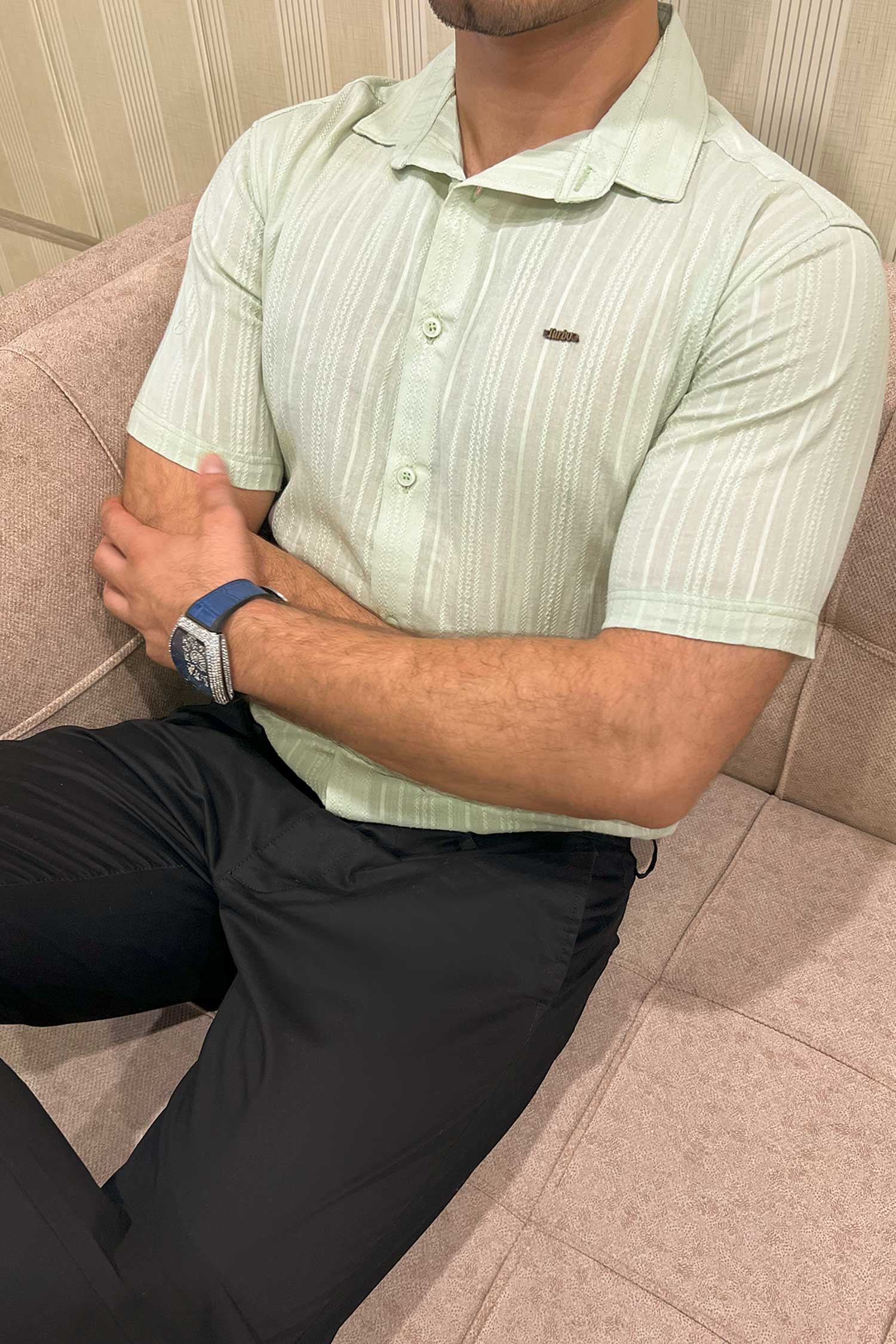 Turbo Textured Champ Casual Shirt