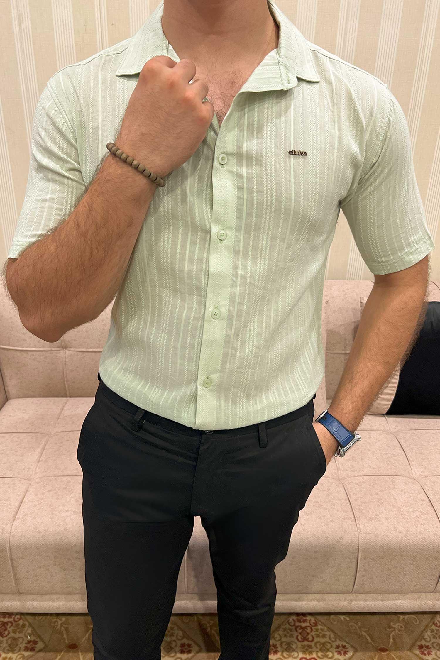Turbo Textured Champ Casual Shirt
