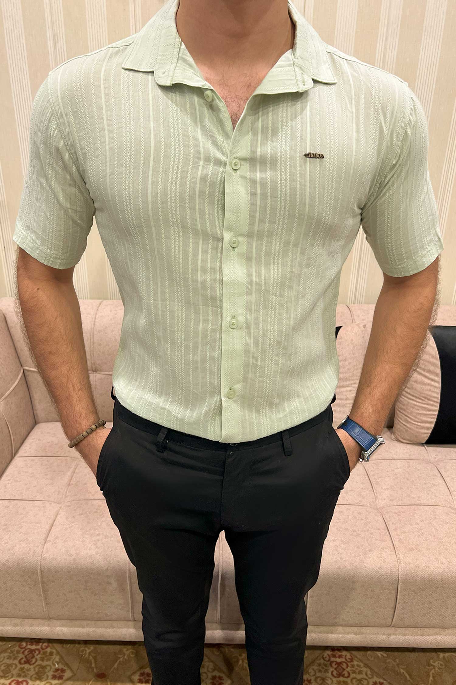 Turbo Textured Champ Casual Shirt