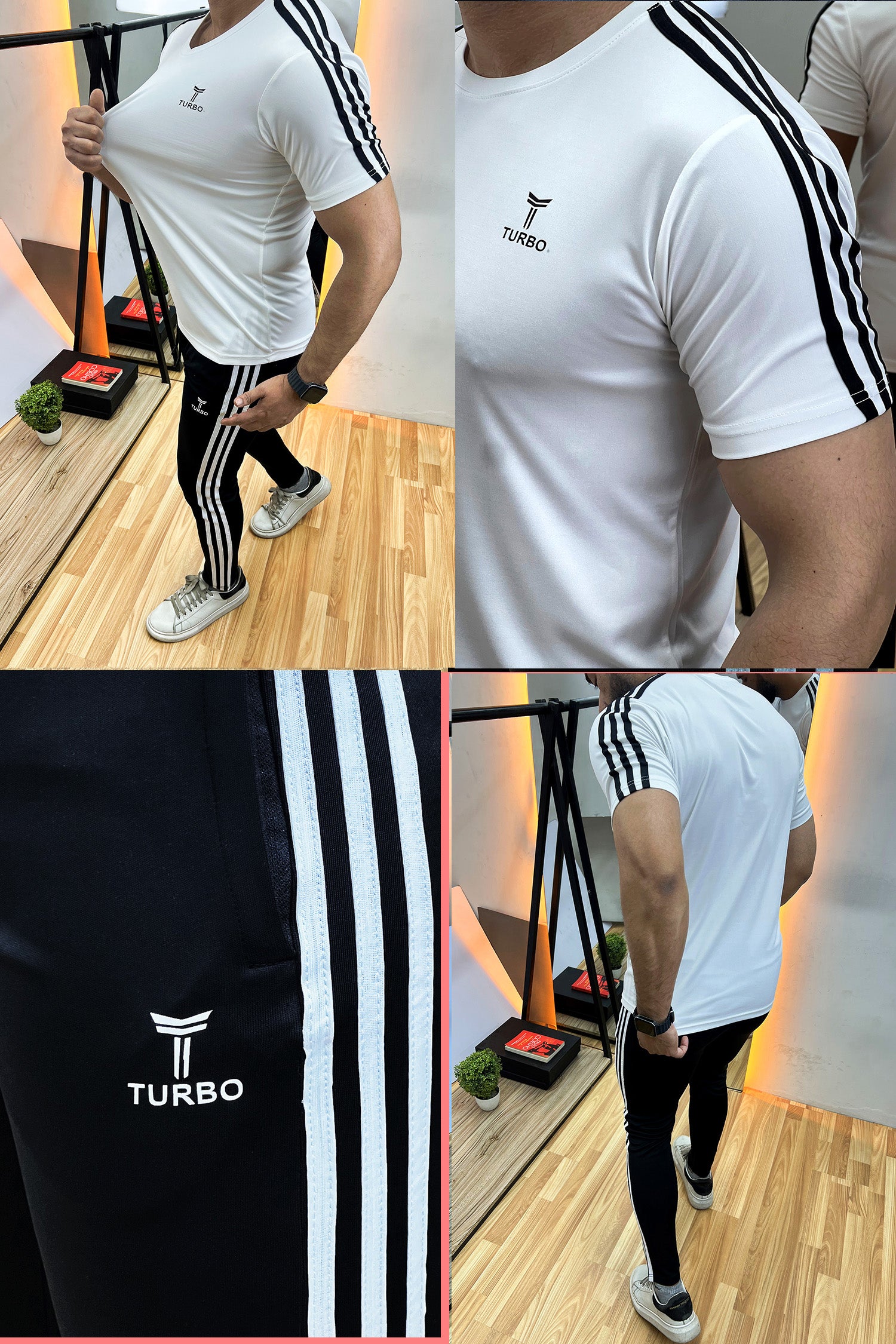 Turbo Signature Quickdry Tracksuit In White