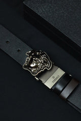 Vrsce Metal Alloy Automatic Buckle Branded Belt