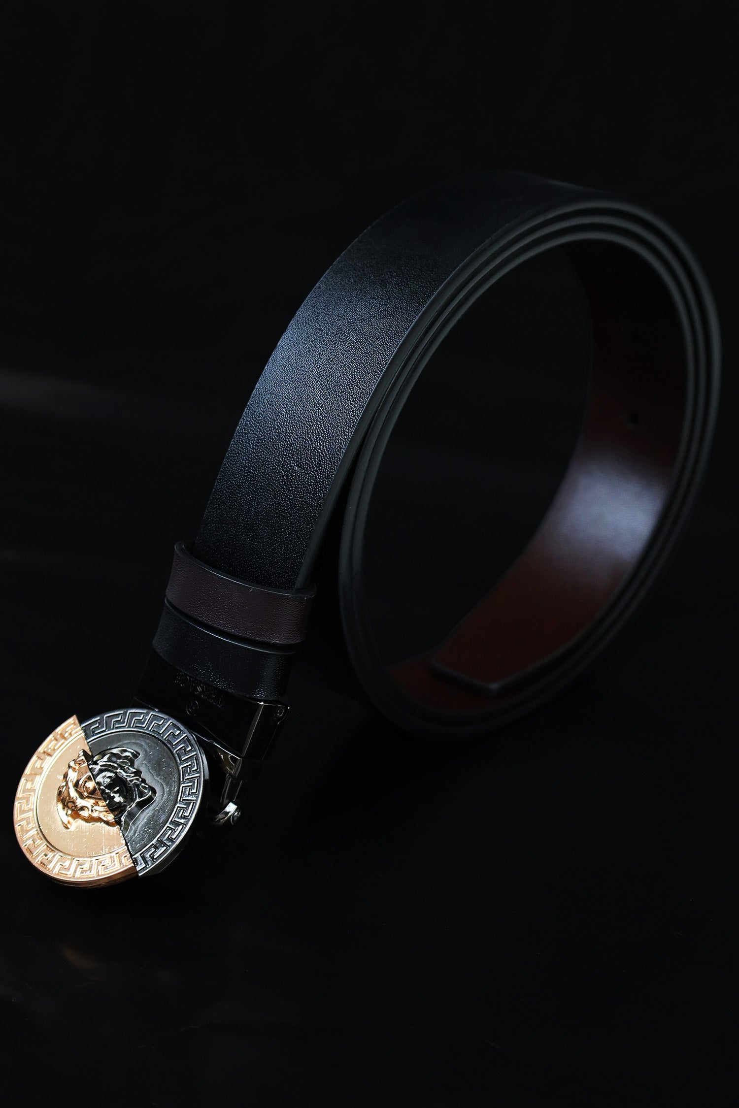 Vrsce Metal Alloy Automatic Buckle Branded Belt