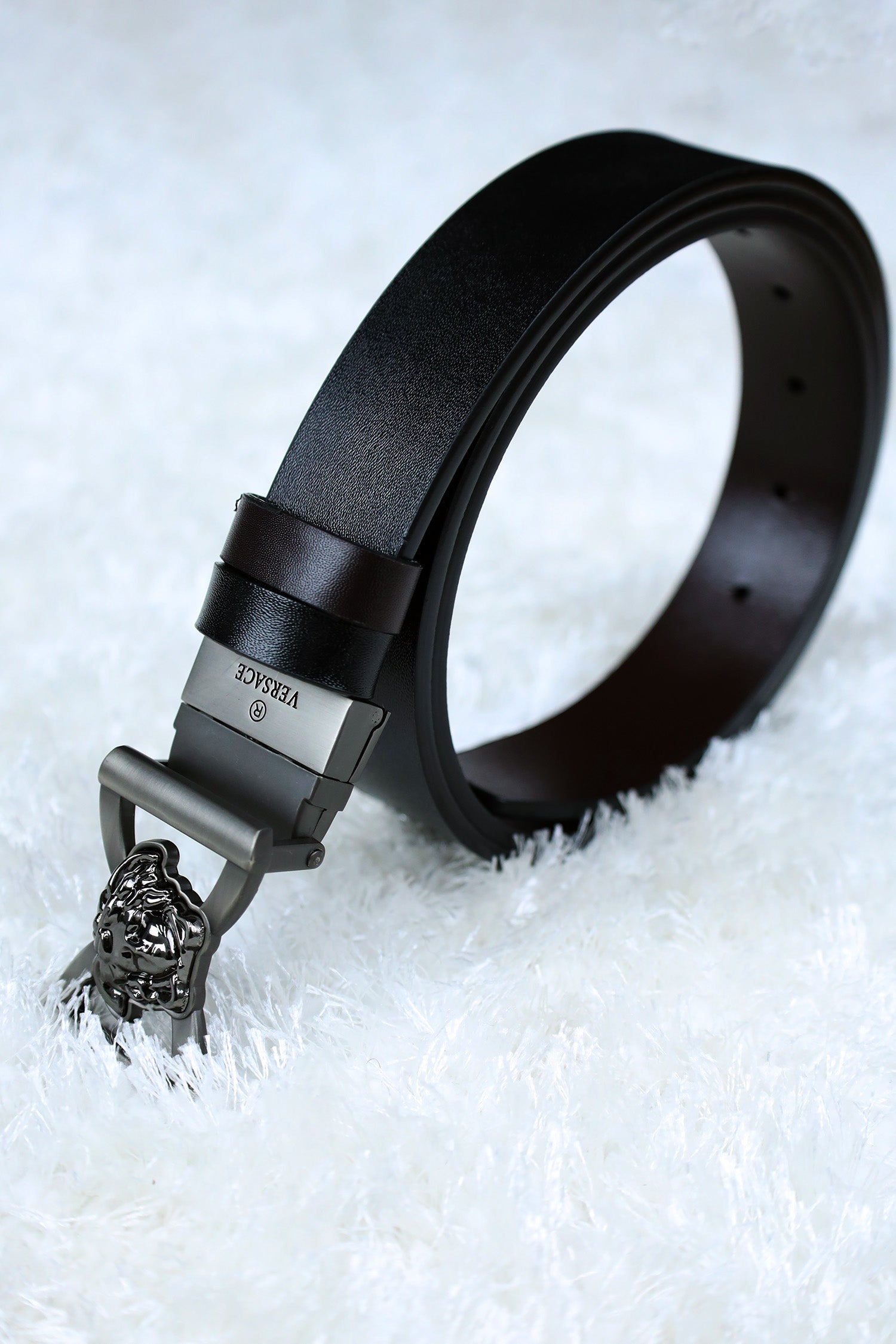 Vrsce Metal Alloy Automatic Buckle Branded Belt